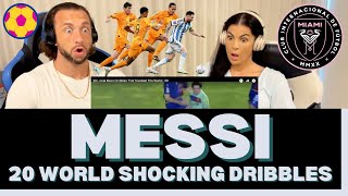 Lionel Messi Reaction  20 Dribbles That Shocked The World  Hes An Unstoppable Force [upl. by Mera]