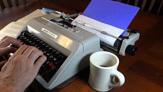 1970 Olivetti Studio 45 typewriter demo [upl. by Haym162]