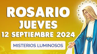 ROSARIO de HOY JUEVES 🙏 SANTO ROSARIO CORTO Misterios Luminosos 12 de SEPTIEMBRE [upl. by Ydurt]