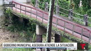 En Guaynabo puente que da acceso a nueve familias está a punto de colapsar [upl. by Annairba]