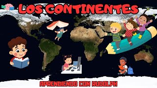 Conoce los continentes del mundo  Video educativo para saber cuales son los continentes educación [upl. by Cinimmod]