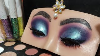 Glossy Eye Makeup Look Step By Step [upl. by Karol]