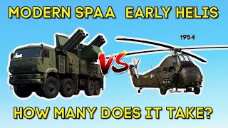 MODERN SPAA VS EARLY HELIS  WAR THUNDER [upl. by Lesak]