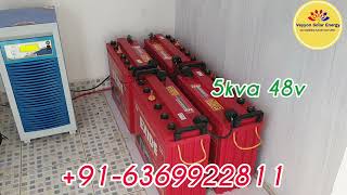 5kva 48v off grid Solar system for home solar solarenergy renewableenergy offgridsolarsystem [upl. by Rialcnis]