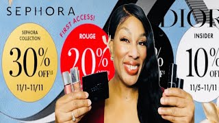 SEPHORA VIB SALE RECOMMENDATIONS FEATURING DIOR BEAUTY [upl. by Corby448]