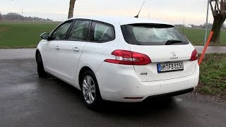 2016 Peugeot 308 SW 12 Puretech 130 130 HP Test Drive [upl. by Notrom834]