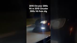 2015 Chrysler 200s V6 camera car vs 2015 Chrysler 300s V6 from dig [upl. by Helge253]