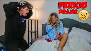 PERIOD PRANK ON BOYFRIEND HE FREAKED OUT [upl. by Pomeroy]