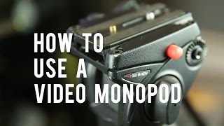 How to use a video monopod Shooting and Techniques [upl. by Gadmann664]