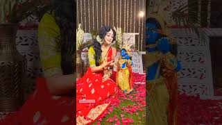 Banke mala Prem ki ❤️🌼newvideo yshorts saree trendingshorts vairalvideo [upl. by Arytahs157]