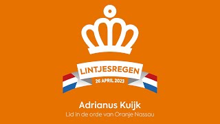 Lintjesregen 2023 Gemeente Haarlemmermeer Aad Kuijk [upl. by Gaston404]