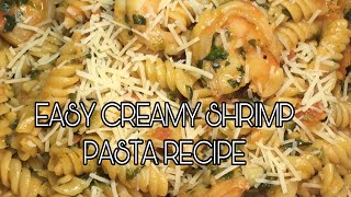 EASY CREAMY SHRIMP PASTA RECIPE [upl. by Sibell482]