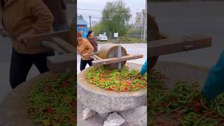 Chinese method of grinding chutney short video china chutney facts shorts [upl. by Le77]