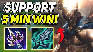 HOW TO WIN IN 5 MINUTES AS PANTHEON SUPPORT MASTER ELO [upl. by Flavian]