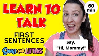 First Sentences for Toddlers  Learn to Talk  Toddler Speech Delay  Speech Practice Video English [upl. by Fredela]