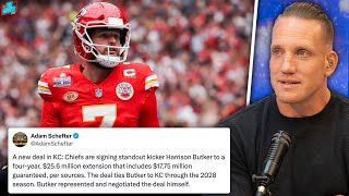 Chiefs Sign Harrison Butker To 4 Year 25 6 Million Deal Highest EVER For A Kicker [upl. by Fletcher170]