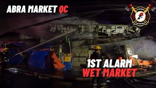 1st Alarm Wet Market Abra Congressional Market Quezon City Iverson Fire Rescue Volunteer [upl. by Anes]