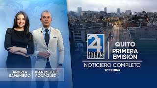 Noticiero de Quito Primera Emisión 191124 [upl. by Linson]