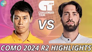 Kei Nishikori 錦織圭 vs Nikoloz Basilashvili  Como 2024 R2  Highlights [upl. by Heyer277]