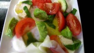 Tomato Avocado amp Mozzarella Salad [upl. by Ravel]