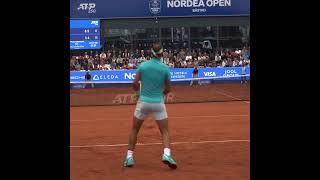 Insane Rafa Nadal point in Bastad Nadal courtleveltennis sport shorts 🎥tennisportalen [upl. by Tobit]