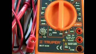 unboxingreview multimetro digital truper mut830 [upl. by Nasia478]