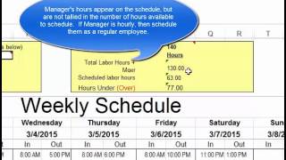 Make Employee Schedules in Microsoft Excel [upl. by Yaned61]