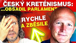 💥 ČESKÝ KRETÉNISMUS 💥obsadil parlament Václav Rathouský démonokracie v akci [upl. by Nrojb]