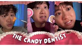 ASMR  Top 4 Dentist Eats Candy from your Teeth Compilation 🦷 [upl. by Ytirehc]