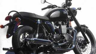 2014 Triumph Bonneville T100 Black First Ride Video Gulf Coast Motorcycles Ft Myers FL [upl. by Fidole]