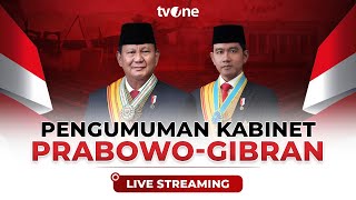 LIVE Pengumuman Kabinet PrabowoGibran  tvOne [upl. by Roede128]