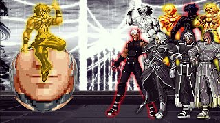 KOF Mugen Gold Metal Hastur Vs NEST Bosses Super Orochi Team [upl. by Ahsikyt695]