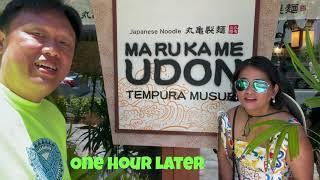 Hawaii WaikikiHonolulu Famous Marugame Marukame Udon Noodles ampTempura [upl. by Annohsat]