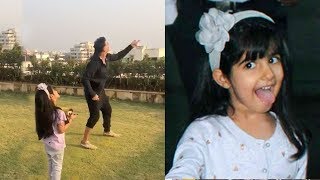 Akshay Kumar Flying Kite With CUTE Daughter Nitara At House Rooftop on Makarsankranti wid Family [upl. by Atileda]