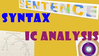 Syntax  Immediate Constituent Analysis  HSA English Examination [upl. by Derrik831]