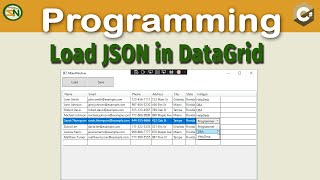 C Load JSON into Datagrid How to use Newtonsoft to Serialize and Deserialize Data [upl. by Mad]