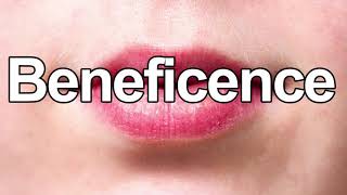 How to Pronounce Beneficence [upl. by Amalita]