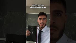 Going from Non Christian to Christian 🐣 christian christianity shorts funny jesus bible god [upl. by Adamok350]