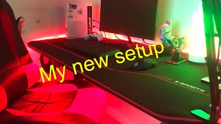 MY NEW GAMING SETUP  AUAG GAMING DESK UNBOXING [upl. by Eylrac]