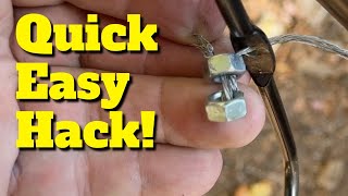 Wire Cable Fastener Hack [upl. by Sicnarf]