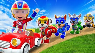 PAW Patrol Guess The Right Door ESCAPE ROOM CHALLENGE Animals Cage Game Cow Mammoth Elephant Gorilla [upl. by Hanschen]