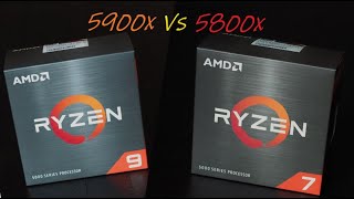 AMD 5900x vs 5800x Which is better [upl. by Ijic]