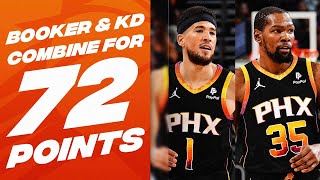 Devin Booker 40 PTS amp Kevin Durant 32 GET BUCKETS vs Cavaliers ☀  April 3 2024 [upl. by Airdnaxila]