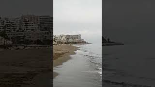 La Carihuela Beach Torremolinos early morning walk [upl. by Nilpik]