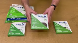 Choosing door and window frame Draught Excluders  Easyfix DIY options explained [upl. by Darej]