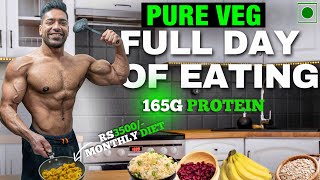 160g Protein In ₹3500 Monthly Vegetarian Diet  Low Budget Full Day Of Eating [upl. by Blane]