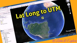 Lat Long to UTM by Google Earth [upl. by Nybor446]