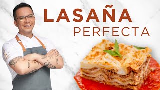 El secreto de la receta perfecta de Lasaña sin cocer primero la pasta [upl. by Cheung860]