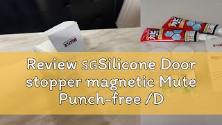 Review 🇸🇬Silicone Door stopper magnetic Mute Punchfree Door stopper selfadhesive Anticollisio [upl. by Noram]