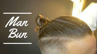 Mens Hairstyles  How to make a Man Bun  MAN BUN TUTORIAL [upl. by Aissac]